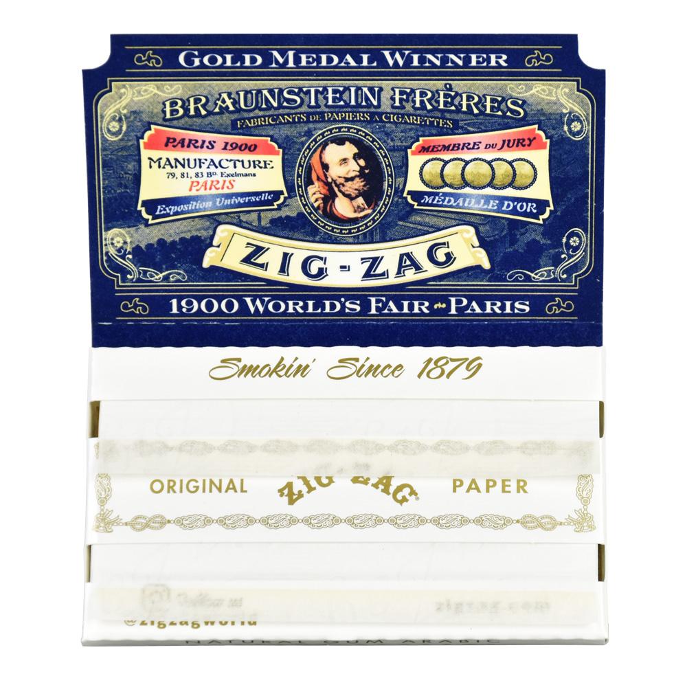 Zig Zag White Single Wide Rolling Papers (Display Box)