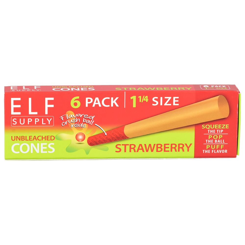 ELF Unbleached Flavor Pop Pre-Rolled Cones | 1 1/4 | 6pc | 20pk (Display Box)