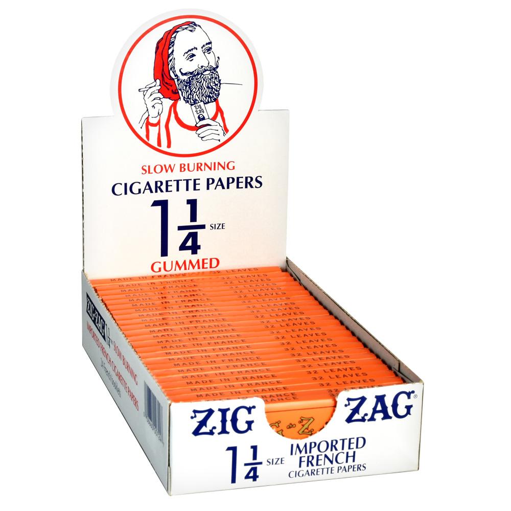 Zig Zag Orange Rolling Papers | 1 1/4 Inch (Display Box)