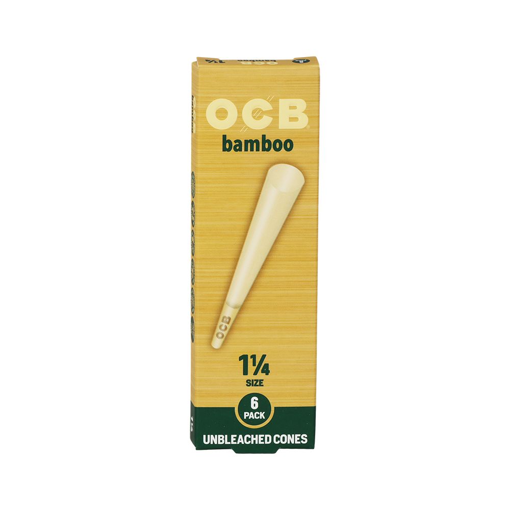 OCB Unbleached Bamboo Pre-Rolled Cones | 24pk (Display Box)