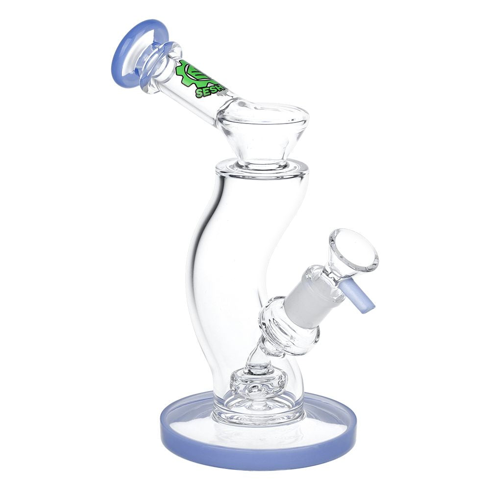 SeshGear Hip Check Curved Glass Water Pipe 7.75" / 14mm F