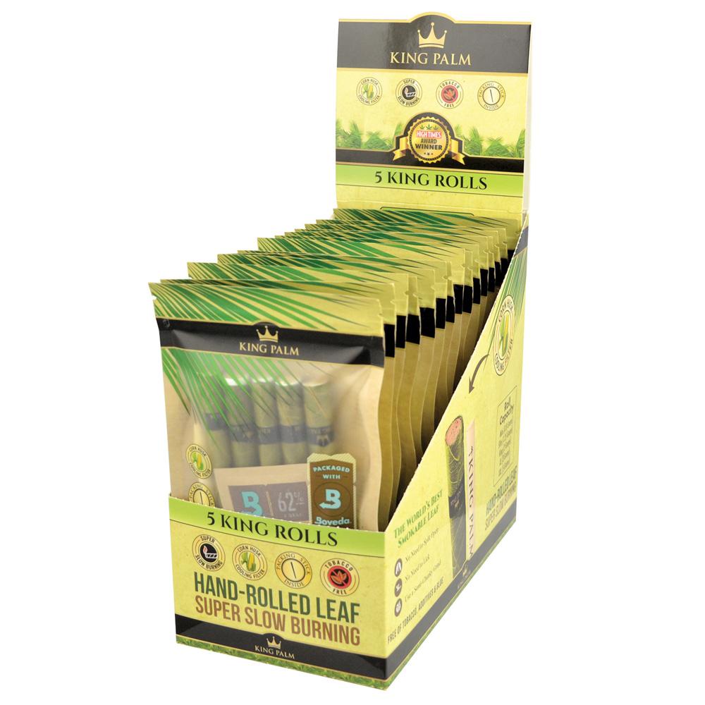 King Palm King Size Leaf Rolls (Display Box)