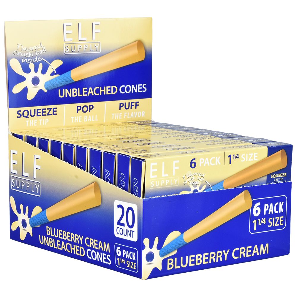 ELF Unbleached Flavor Pop Pre-Rolled Cones | 1 1/4 | 6pc | 20pk (Display Box)