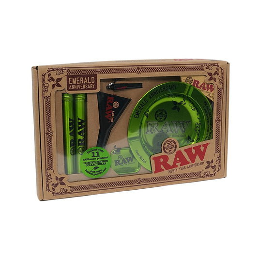 RAW 20th Anniversary Emerald Smoker's Kit