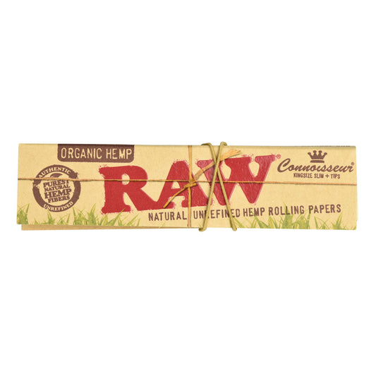RAW Organic Connoisseur Rolling Papers | Kingsize (DIsplay Box)